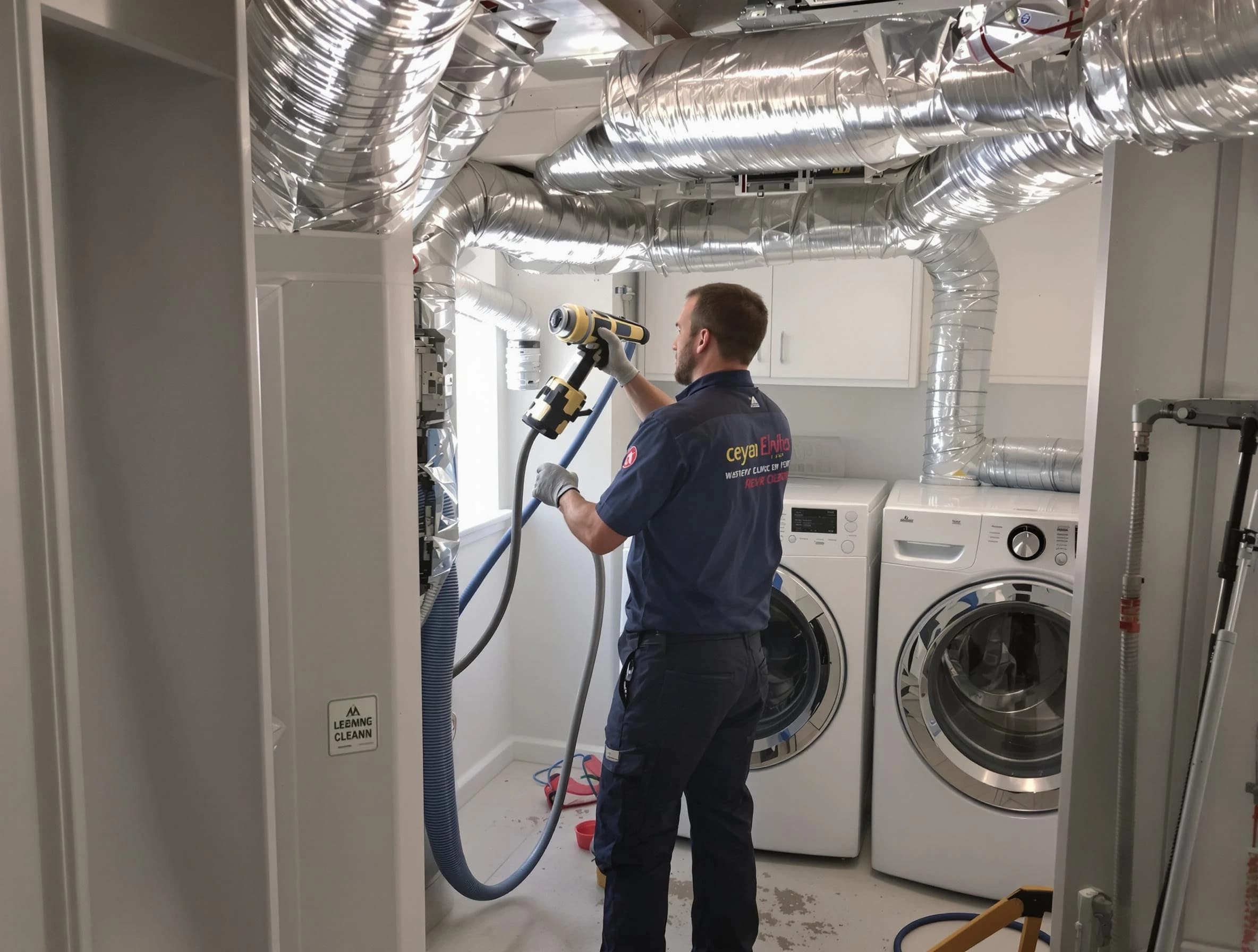 Lovejoy Dryer Vent Cleaning specialist using advanced equipment for thorough duct cleaning in Lovejoy