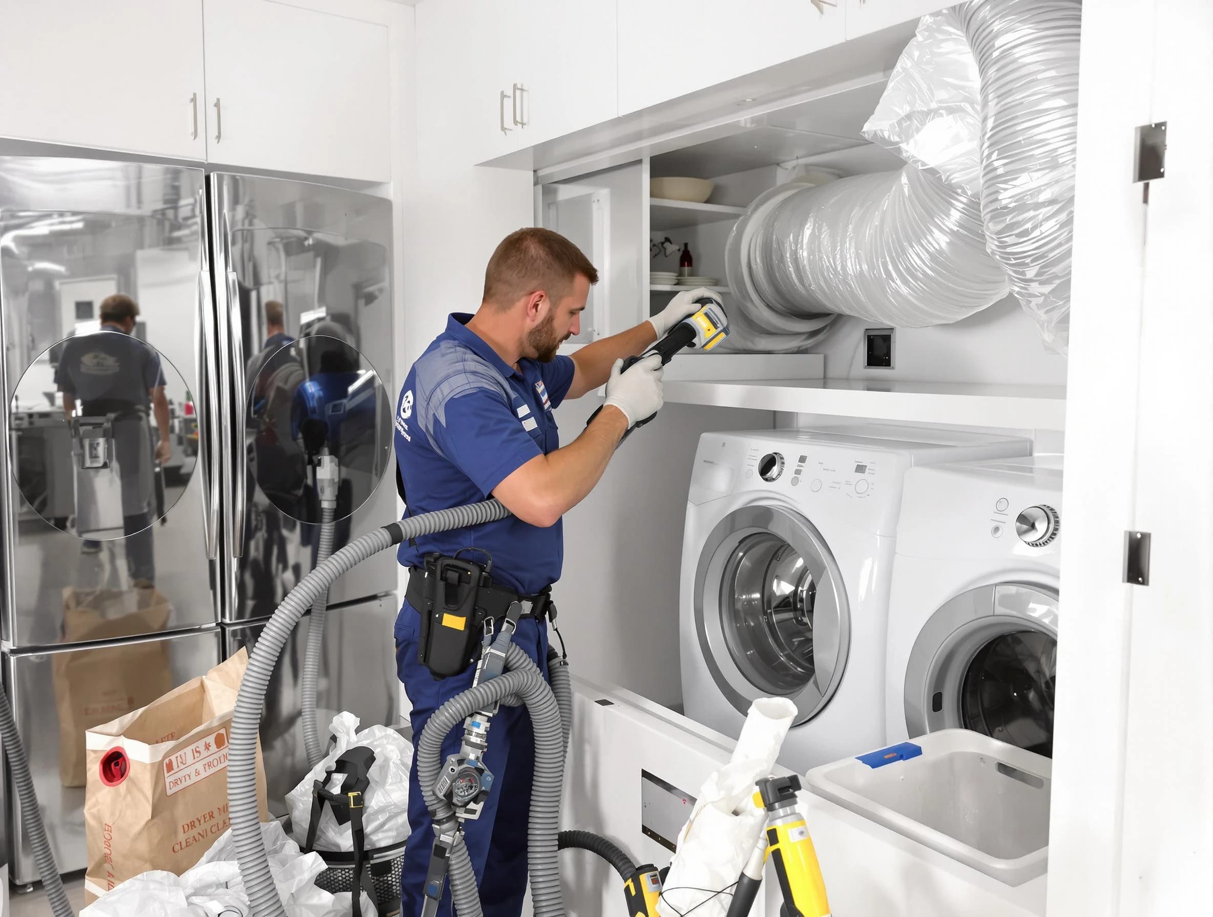 Professional duct cleaning by Lovejoy Dryer Vent Cleaning in Lovejoy
