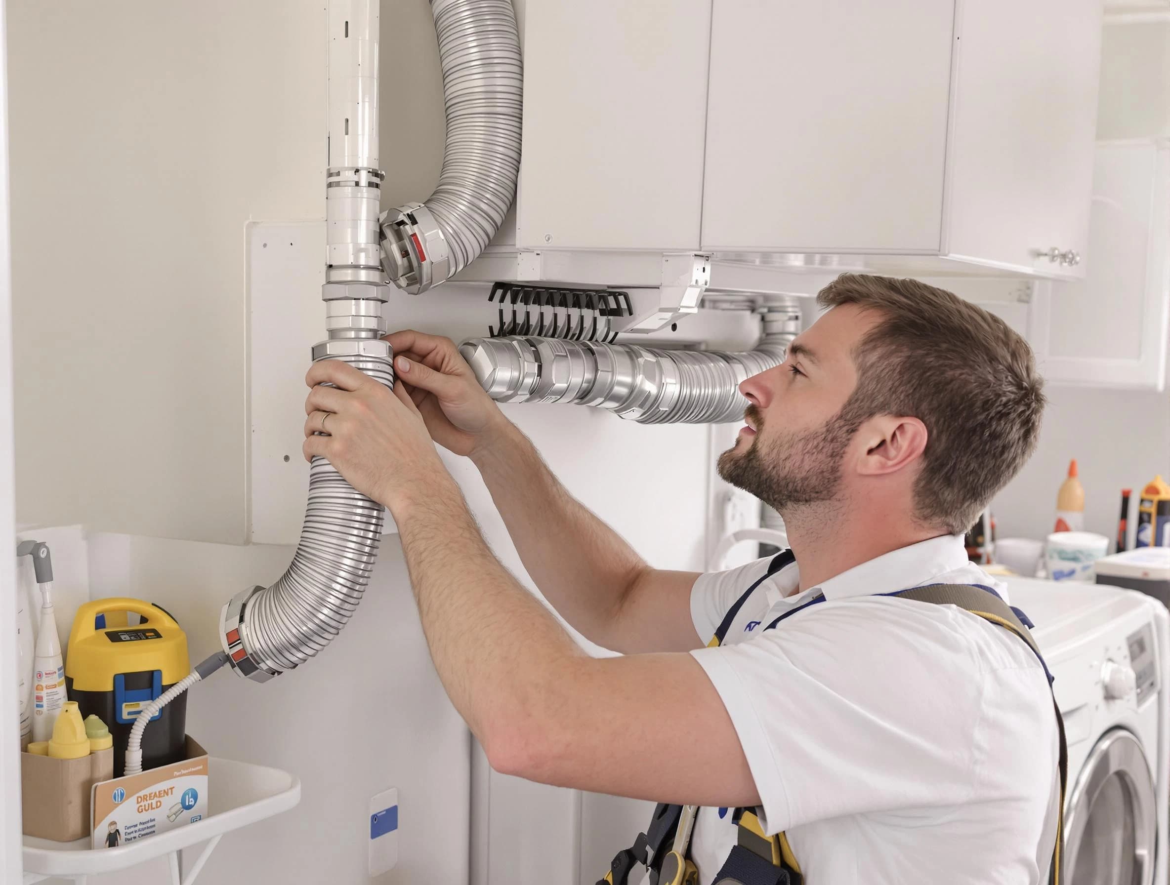 Professional dryer vent repair and installation by Lovejoy Dryer Vent Cleaning in Lovejoy