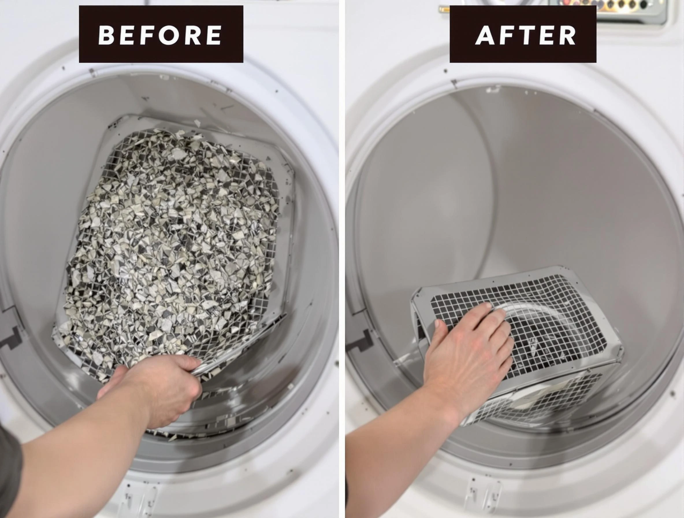 Professional lint trap cleaning by Lovejoy Dryer Vent Cleaning in Lovejoy