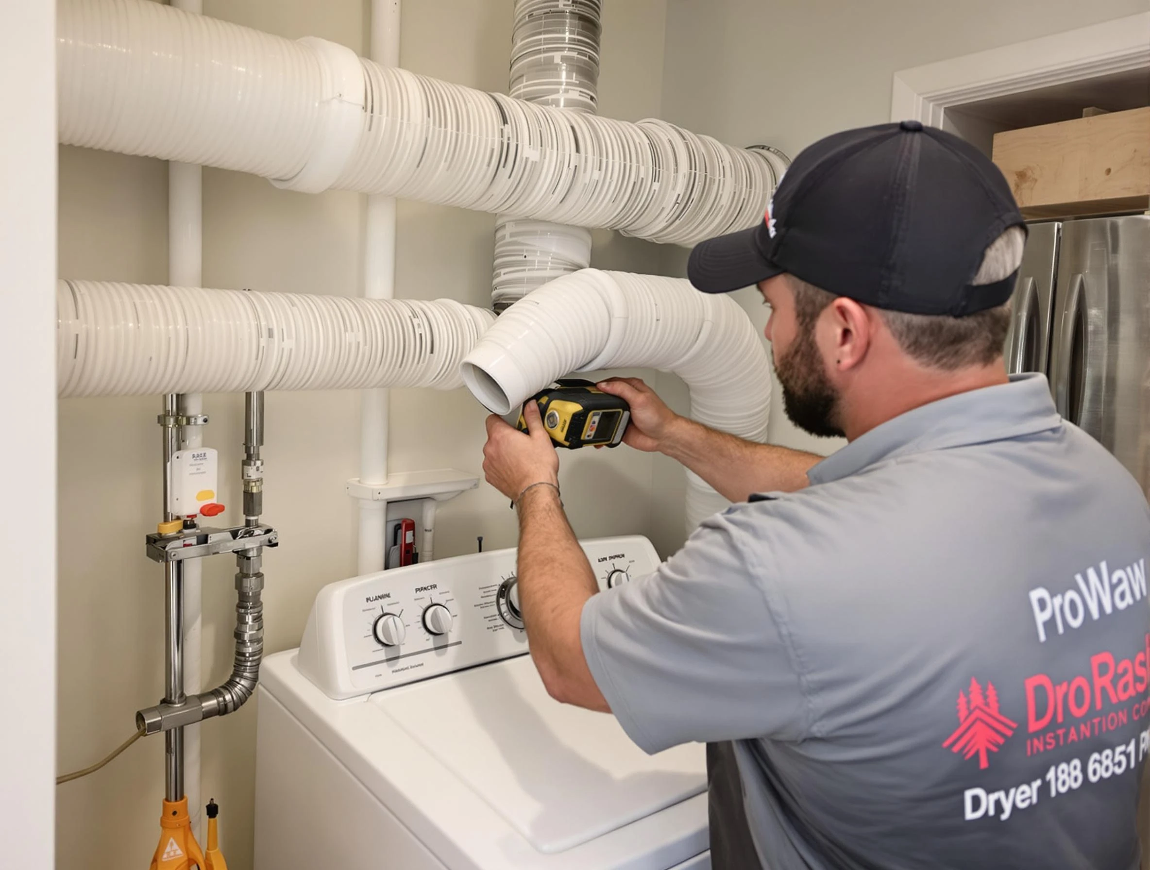 Professional dryer vent hose installation by Lovejoy Dryer Vent Cleaning in Lovejoy