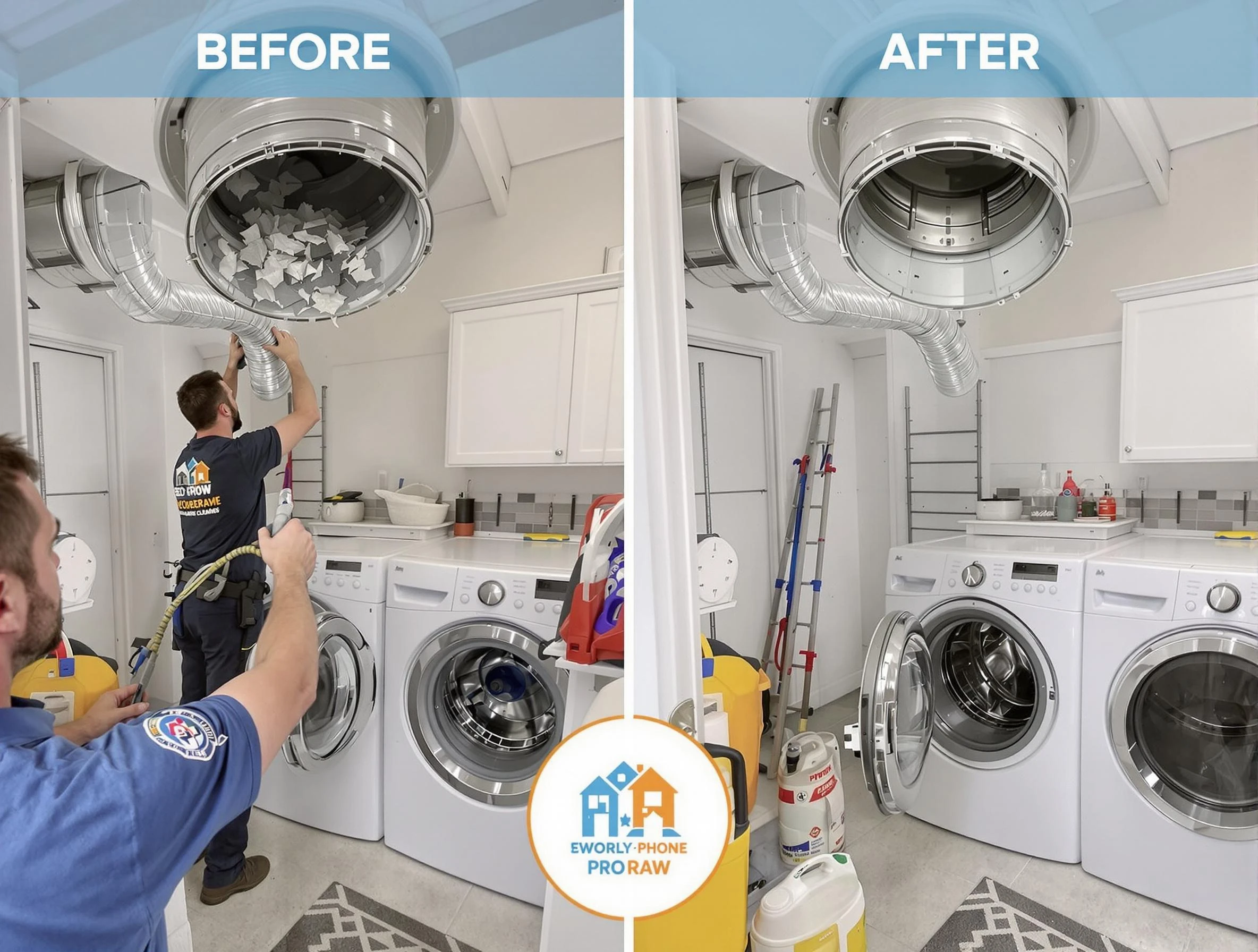 Residential dryer vent cleaning by Lovejoy Dryer Vent Cleaning in Lovejoy